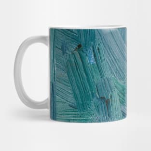 Green and Blue Brush Strokes Mug